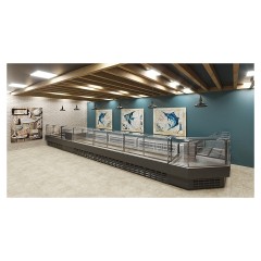 Витрина холодильная Lida K-1 SU Fish (1400х1400х1250 мм) угловая внешняя