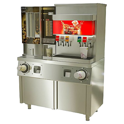 Стол-тумба с диспенсерами для стаканов ATESY СТД-2/1200-2