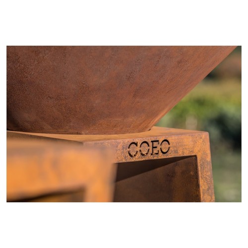 Гриль уличный COEO TRIO 98 h=100 см черная сталь