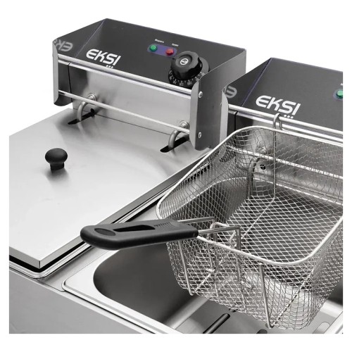 Фритюрница EKSI 6L+6L Electric Fryer