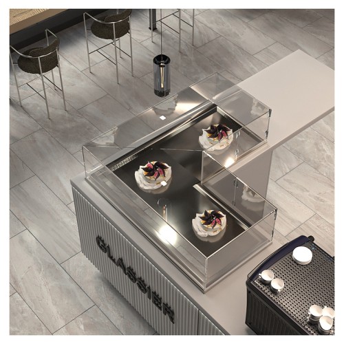 Встраиваемая угловая кондитерская витрина Finist Glassier GС-12/7/3