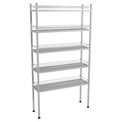 Стеллаж для стаканов ПищТех Стандарт СКСН-5КС