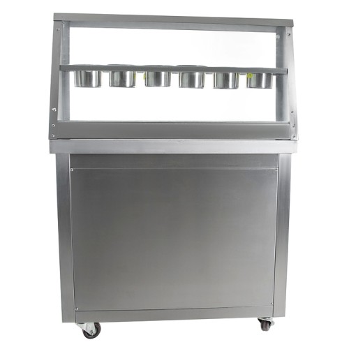 Фризер для жареного мороженого Foodatlas KCB-1Y (контейнеры, стол для топпингов)