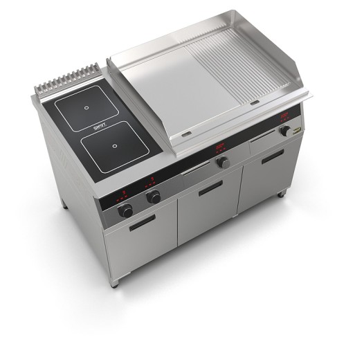 Плита индукционная комбинированная SMART INDUCTION K96-3KPRN (с грилем)