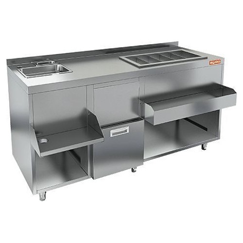 Барная станция HICOLD НБМКС-15/5БПК (с бортом, без ящика)