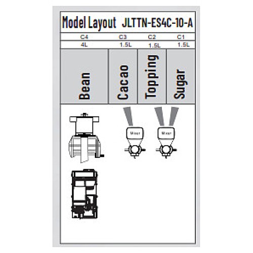 Кофемашина Jetinno JL22-ES4C (сухое молоко)