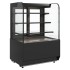 Витрина кондитерская Carboma Radius KR70 VM 1,3-2 Standard открытая (Techno 9005)