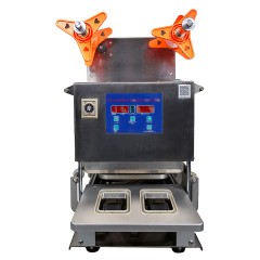 Запайщик лотков Hualian HL-95A SS (187х137x63 мм, 2 лотка за цикл)