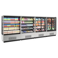 Горка холодильная Carboma FC 20-07 VV 1,3-1 версия 2.0 Standard (фронт X1) 9006-9005