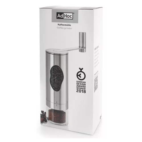 Кофемолка ручная Adhoc Mrs. Bean MC01 акрил / нерж. сталь