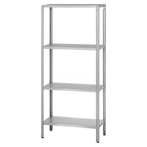 Стеллаж полочный Mecon Base СПЛб 1200х500х1800 мм, сплошные полки, 4 шт.