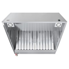 Зонт вытяжной пристенный Luxstahl ЗКП 1000х1000 коробчатый