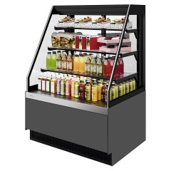 Витрина кондитерская Chilz VETE II KUB OFT 130 серый матовый, шлифованная нержавейка