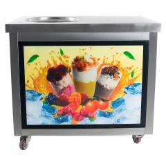 Фризер для жареного мороженого Foodatlas KCB-1Y (световой короб, стол для топпингов)