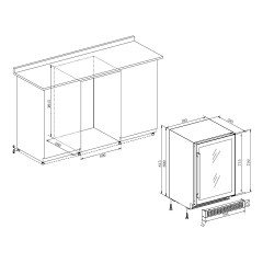 Шкаф винный Temptech Copenhagen CPROX60SX-24