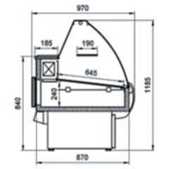 Витрина холодильная Марихолодмаш Таир ВХСн-1,2