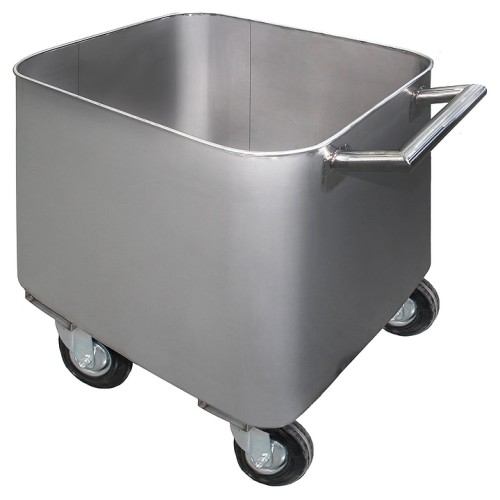 Тележка-чан для перевозки фарша Finist ТЧ 590х550х600 мм с ручкой