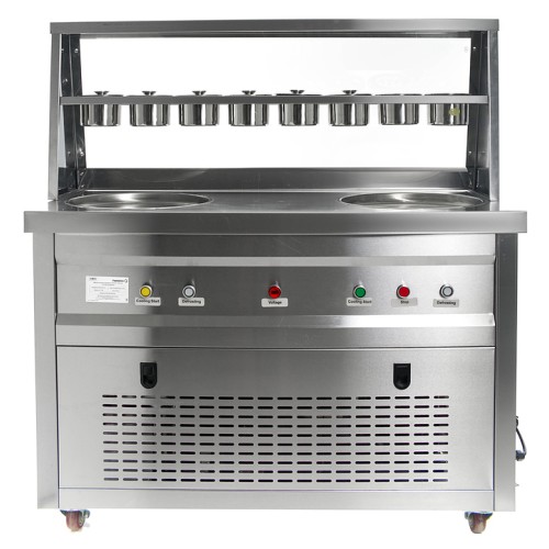 Фризер для жареного мороженого Foodatlas KCB-2Y (контейнеры, стол для топпингов)