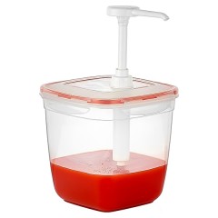 Диспенсер для соуса Gastroplast GDP-05 3,6 л с дозатором 25 мл (полипропилен) прозрачный