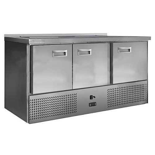 Стол холодильный для салатов Finist СХСнс-700-3 8GN1/6 (нижний холодильный агрегат) с крышкой