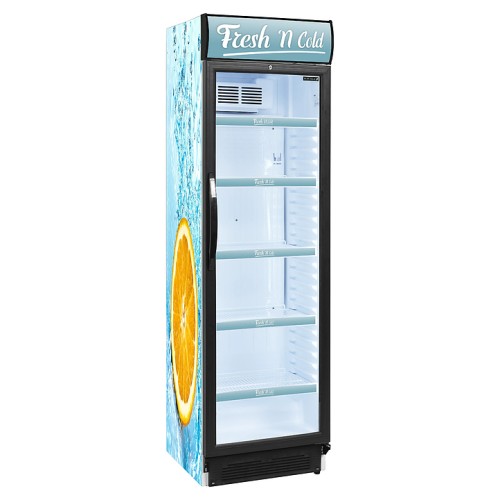 ШКАФ ХОЛОДИЛЬНЫЙ СО СТЕКЛОМ TEFCOLD CEV425CP 2 LED