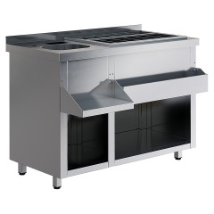 Барная станция Restoinox БСЗ1-12/7-01 без ящиков