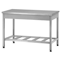 Стол производственный Mecon Profi Inox СПРп 600х600х860 мм, полка-решетка