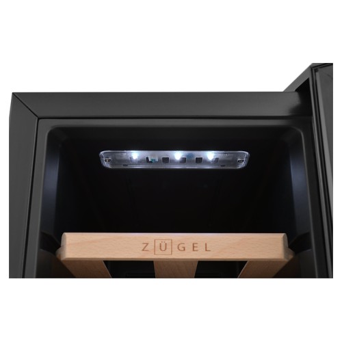 Винный шкаф Zugel ZTWF82B черный