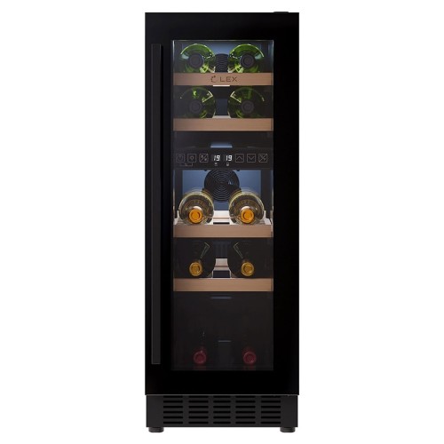 Винный шкаф Lex LWD3017BL dual zone черный