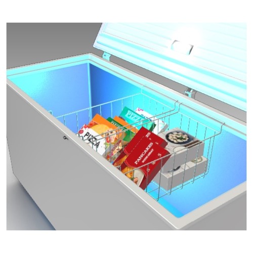 Ларь морозильный Frostor GELLAR FG 250 C V25 (алюминий) красный (R290)