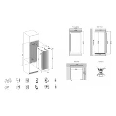 Шкаф винный Dunavox DVS-70.185DB