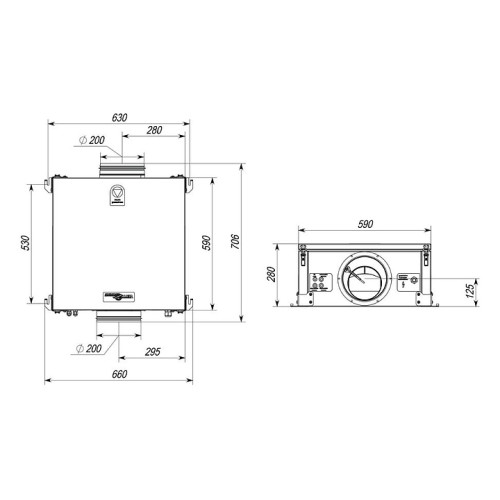 Установка приточная Ventmachine Colibri 1000 AC G3 (GTC, фаза 3)