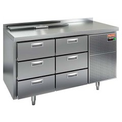 Стол для салатов HICOLD SL2-33GN (1/6) с крышкой