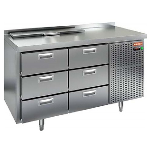 Стол для салатов HICOLD SL2-33GN (1/6) с крышкой