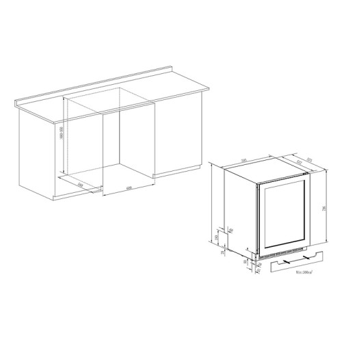 Шкаф винный Temptech Skagen SKX6080DRB