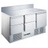 Стол холодильный Tatra TRTGNL1D4 TN SB (нижний агрегат) с бортом