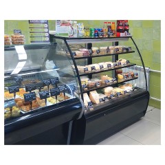 Витрина холодильная Carboma Bavaria G110 SM 2,5-1 (ВХС-2,5 Bavaria G110) (статика, с боковинами)