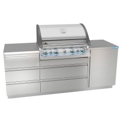 Модульная кухня для встраиваемого гриля КАМИК Альфа 2103*610*890