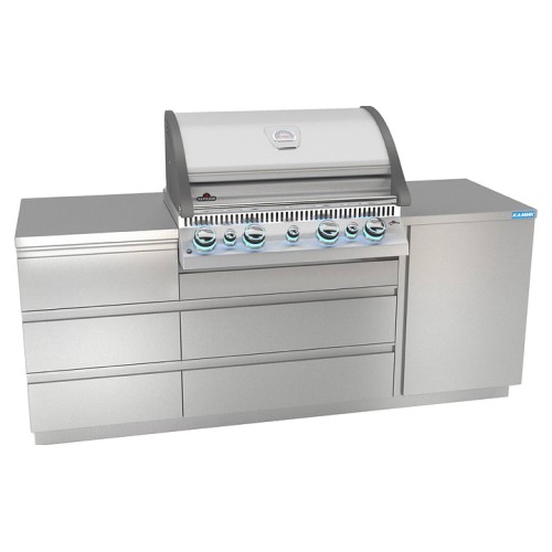 Модульная кухня для встраиваемого гриля КАМИК Альфа 2103*610*890