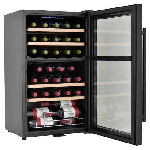 Винный шкаф Zugel ZCWF331DB черный