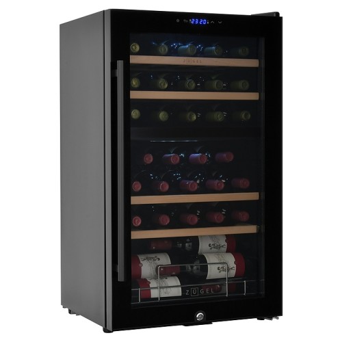 Винный шкаф Zugel ZCWF331DB черный