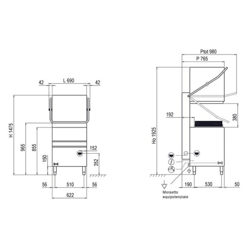 Машина посудомоечная Krupps CH100+DGT115+1212100K