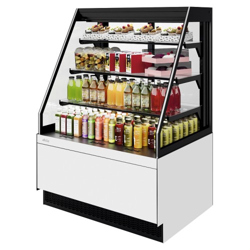 Витрина кондитерская Chilz VETE II KUB OFT 130 белый глянец, металлик