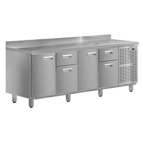 Стол холодильный KAYMAN КСХ-1414/60 (2 двери, 4 ящика)