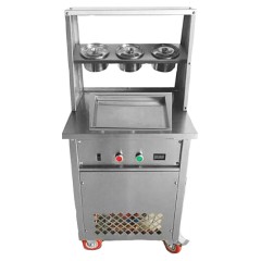 Фризер для жареного мороженого Foodatlas KCB-1F (контейнеры, световой короб, стол для топпингов)