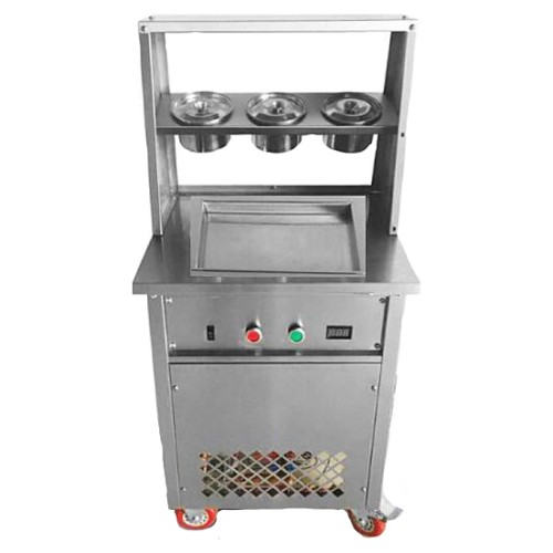 Фризер для жареного мороженого Foodatlas KCB-1F (контейнеры, световой короб, стол для топпингов)