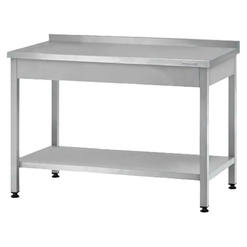 Стол производственный Mecon Profi Ral СПРп 1000х700х860 мм, сплошная полка, с бортом