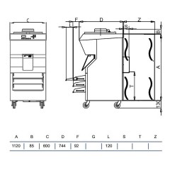 Батч-фризер для мороженого STAF59 BFE600 W