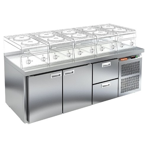 Стол холодильный HICOLD GN 112 BR2 TN LT