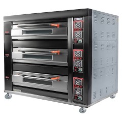 Печь хлебопекарная Miratek BK-39E + каменный под (3 яруса) + пароувлажнение